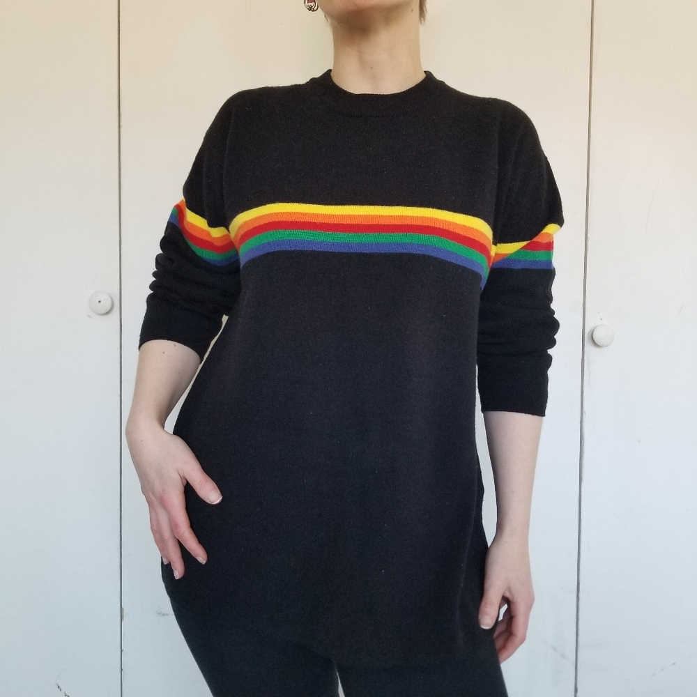 1990s Union Bay Rainbow Stripe Sweater